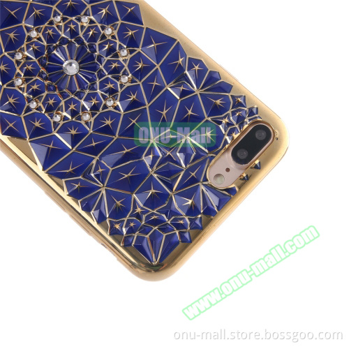 Rhinstone Embedded TPU Housing Protective Case Cover for iPhone 7 Plus